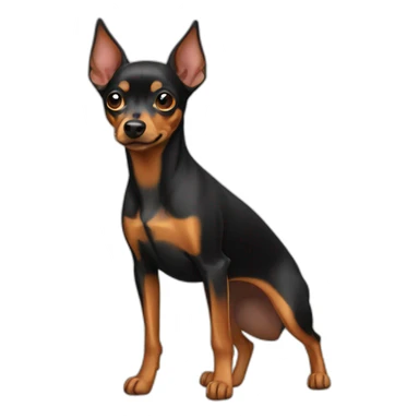 Miniature pinscher sticker