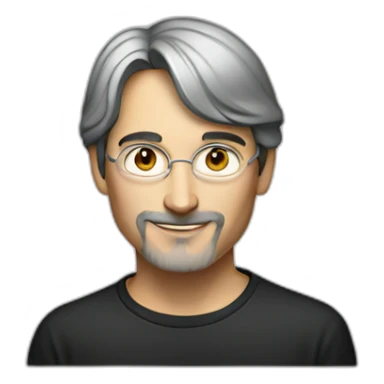 Steve jobs young sticker
