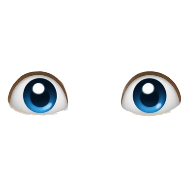 A man with blue eyes, bald, with his mouth pressed down sticker