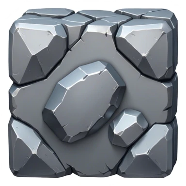 Cinematic Realistic Lead Ore, Heavy and dense, with a matte gray surface and subtle metallic glimmer. The metal's weight and durability are evident, with soft, sharp edges and a slight texture that enhances its solid presence. Soft glowing outline, capturing the essence of raw strength and industrial power in lead ore. sticker