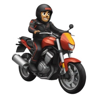 Rauw Alejandro en moto sticker