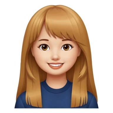 Debby Ryan (long hair with straight bangs) sticker