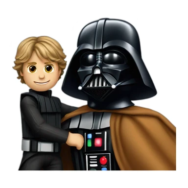 Darth-vader-playing-with-luke-skywalker sticker