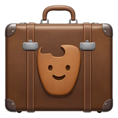 A sturdy travel suitcase sticker