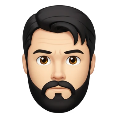 chris hemsworth black hair and beard sticker