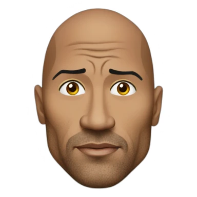 The rock dwane johnson one eye up sticker