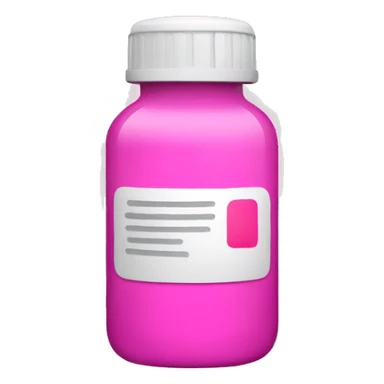 Pink medication  sticker