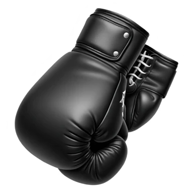 Black boxing glove  sticker