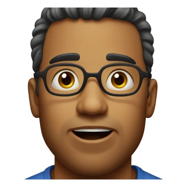 Brazilian man have a surprised  sticker