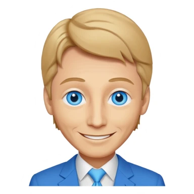 Bobby Caldwell with blue eyes sticker