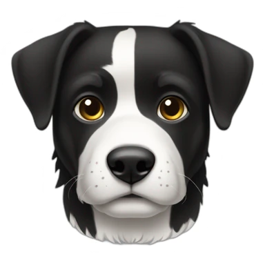 Border colie noir et blanc sticker