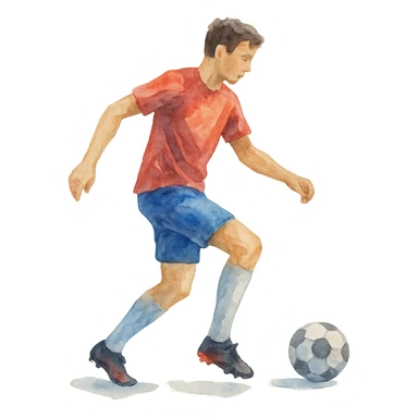 watercolor style Sport sticker