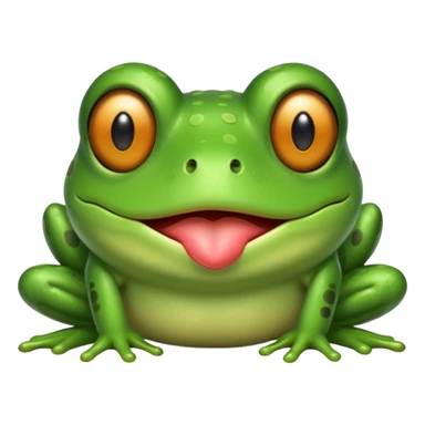 frog sending kiss sticker