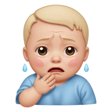 crying baby sticker
