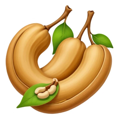 Make single simple Cashew dryfruit no leave  sticker