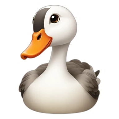Cute goose  sticker
