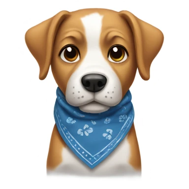 Dog with bandana sticker