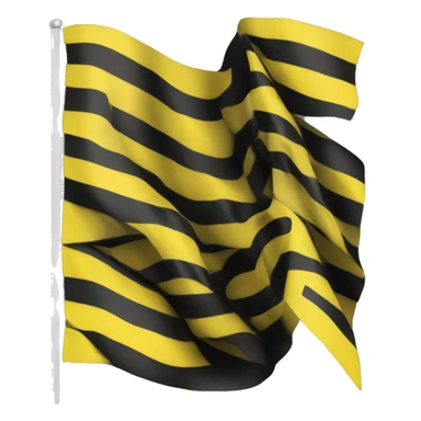 yellow-black Pontic flag sticker