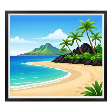 hawaiian island sticker
