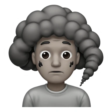 Tired dude from exhaust  sticker