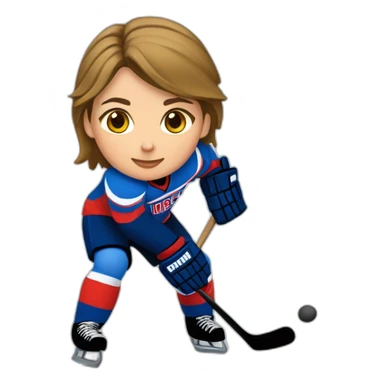 Jugadora de hockey número 27 sticker