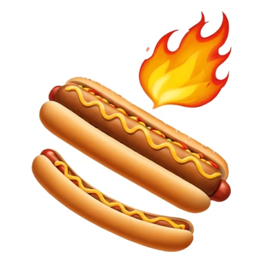 Gauntlet'd Fist Gripping a Flaming Hotdog sticker