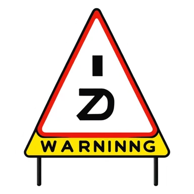 warning sign alert sticker