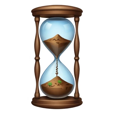 earth hour glass sticker