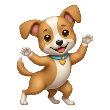 Perro bailando sticker