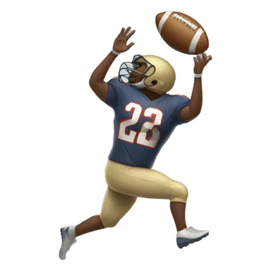 Guy catching a football sticker