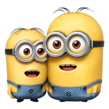 minions kissing sticker
