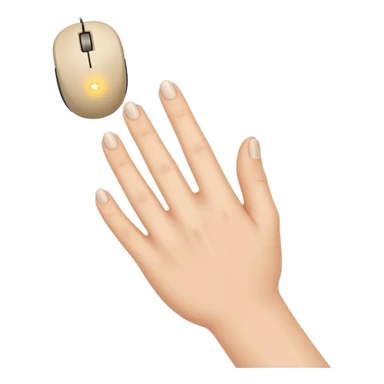 the hand clicking the mouse sticker