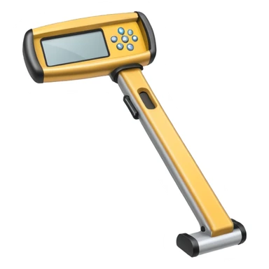 Hand-held metal detector sticker