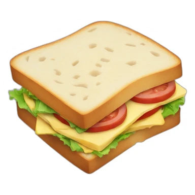 Half-eaten sandwich sticker