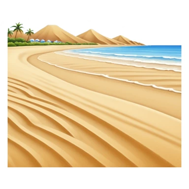 playa paisaje sin que sea un cuadro y que el cielo azul y la arena esten recortada sticker