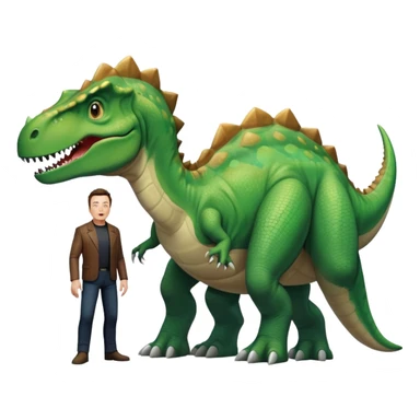 Elon musk dinosaur  sticker