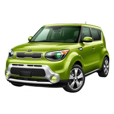 Green Kia Soul car sticker