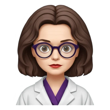Psychiatrist dr julia hoffman from dark shadows, helena bonham carter, in psychiatrist robe sticker