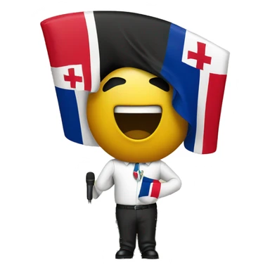 speaker with Dominican flag sticker