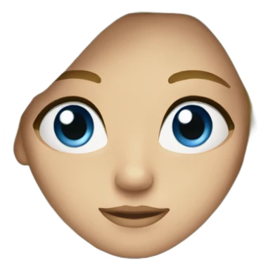 Blond au yeux bleu sticker