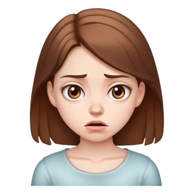 girl with disgusted face expression sticker