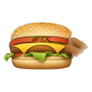 Tanned Girl eat burger  sticker