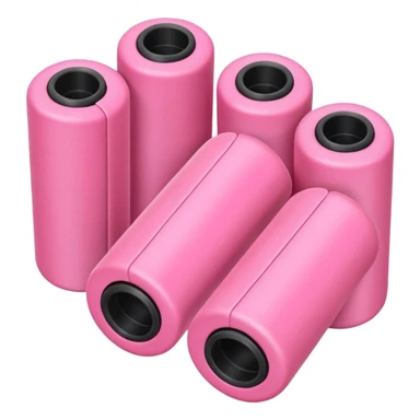 Several pink velcro curlers sticker