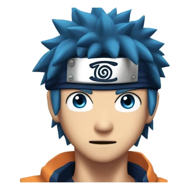 Naruto Uzumaki with Blue Eyes sticker