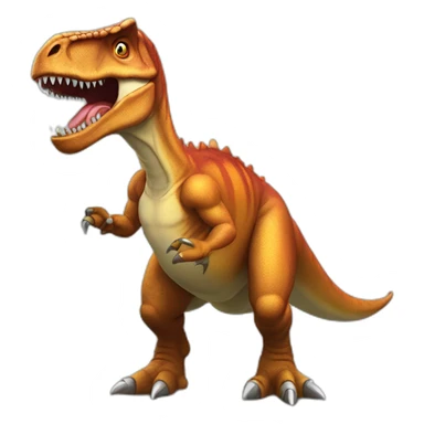 a tyrannosaurus with two mugs of beer sticker