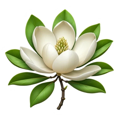 Magnolia,Foliage sticker