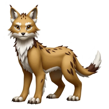 Lynx-Sergal-Vernid-Fakémon-Pokémon-creature (full body) sticker
