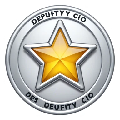 Badge that reads “Deputy CIO” sticker