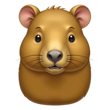 uma moeda de capybara fofinha kawai sticker