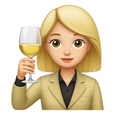 😊 holding white wine sticker